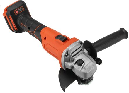 800W 100/125Mm Borstelloze Cordless Impact Hoek Grinder Variabele Snelheid Voor Makita Batterij Diy Power Tool Snijden machine Polijstmachine 125mm oranje