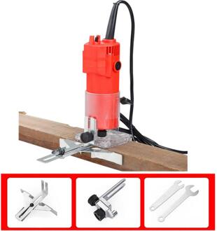 800W Hout Router Elektrische Trimmer Graveren Steken Trimmen Hout Freesmachine Hand Carving Power Tool Met Router Bit EU 450W