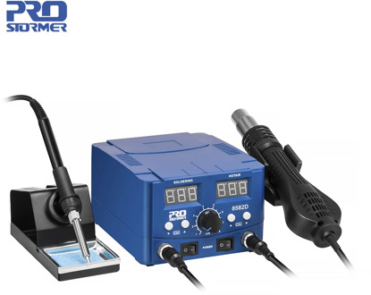 800W Soldering Station 2 in 1 Electric Hot Air Gun Led Display Electric Soldering Iron Work Station for Welding Repair Tools Kit