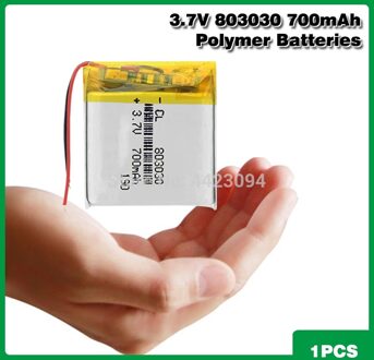 803030 700 Mah Li-Ion Polymeer Batterij Vervangende Mobiele Voor Speelgoed Gps MP3 MP4 Pda Smart Horloge 3.7 V Li-lithium Polymeer Batterij 1stk