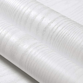80Cm Matte Witte Korrel Hout Behang Geweven Vinyl Film Keukenkasten Deur Garderobe Kast Meubels Houtvezel Behang 40cm X 1m