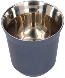 80Ml/160Ml 304 Rvs Coffee Cup Double Wall Cup Geïsoleerde Capsule Cup Melk Mok Voor Thuis winkel Drinkware Espresso Cups blauw 80ml