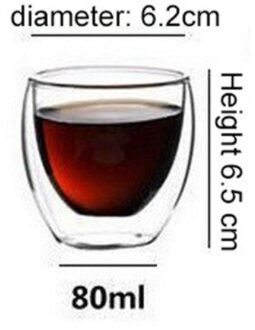 80Ml/250Ml/350Ml/450Ml Dubbele Laag Ei Lijn Koffie Cup Borrelglas Thee drinken Gezondheid Regime Koffie Cup Hittebestendig Mok