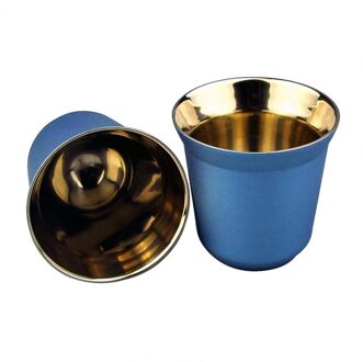 80Ml Double Wall Rvs Espresso Cup Isolatie Nespresso Pixie Koffie Cup Capsule Vorm Leuke Thermo Cup Koffie Mokken G