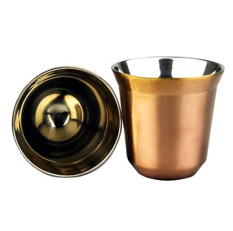 80Ml Double Wall Rvs Espresso Cup Isolatie Nespresso Pixie Koffie Cup Capsule Vorm Leuke Thermo Cup Koffie Mokken