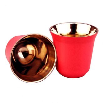 80Ml Double Wall Rvs Espresso Cup Isolatie Nespresso Pixie Koffie Cup Capsule Vorm Leuke Thermo Cup Koffie Mokken