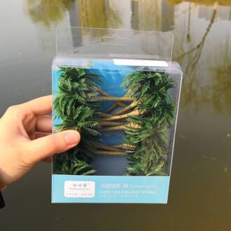 80Mm, 110Mm 1:87 Ho Schaal Een Pak Van 16/32 Pcs Model Palmboom Landschap Model Trein Railway Layout Landschap Diy Miniatuur Dioramas 80mm 32 per pack