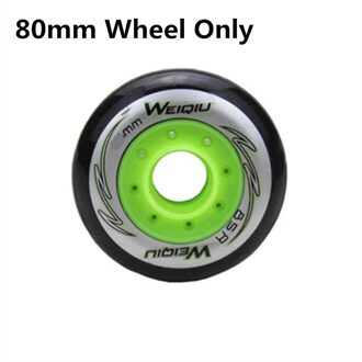 [80mm] 8 stks/set 85A Rollen Inline Skates Slide Slalom Schaatsen Wiel Voor Kinderen Volwassen Powerslide Patines schaatsen roller Wielen 80mm zwart wit