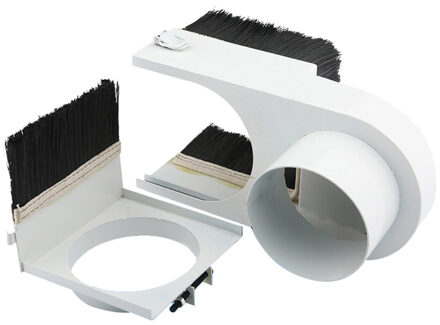 80Mm Diameter Stofafscheider Stofkap Borstel Voor Cnc Spindel Motor Freesmachine Router Gereedschap