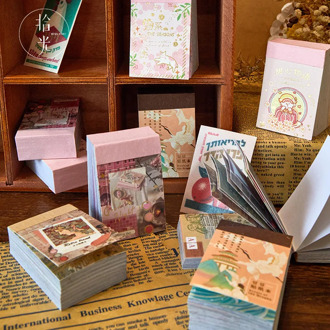 80pcs Kawaii Stationery Stickers Herbal Chronicle retro Diary Planner Decorative Mobile Stickers Scrapbooking DIY Craft Stickers