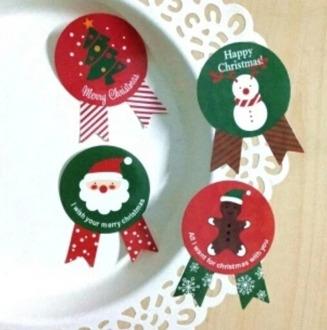 80pcs/lot Vintage Christmas Theme series Badge Design DIY Multifunction Seal Sticker Gift Sticker Gift Label