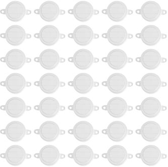 80Pcs Olie Drum Seal Caps Iron Covers Waterdichte Afdichting Deksels Wit