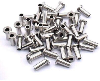80Pcs T316 Rvs Beschermer Mouwen Voor 1/8 Inch Dek Kabel Reling Kit Voor Hout & Metaal Berichten Diy balustrade