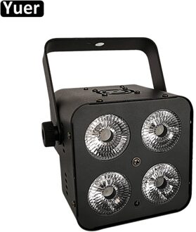 80W Mini Rgbw 4IN1 Cob Par Licht DMX512 Control Beam Wassen 2IN1 Effect Licht Led Stage Strobe Licht Voor dj Disco Bar Party Show eu stekker