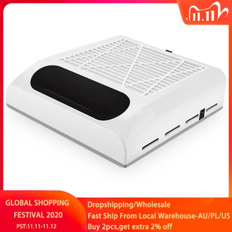 80W Nail Dust Suction Dust Collector Fan Vacuum Cleaner Manicure Machine Tools Strong Power Nail Fan Art Manicure Salon Tools