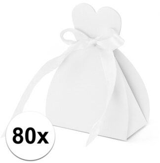 80x Bruiloft kado doosjes bruid