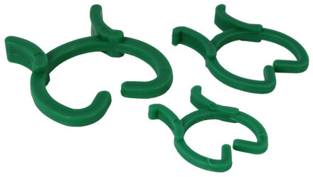 80x Plantenringen/klemmen groen 16/20/25mm kunststof