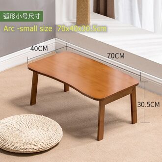 80X49X35 Bamboe Slaapkamer Kleine Tafel Grond Vouwen Eenvoudige Bureau Erker Thee Seat Slaapzaal Schrijven board Optioneel Grootte Arc 70x40x30.5cm