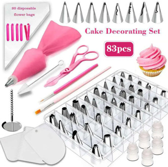 83 Pcs/set Piping-Nozzles Cake Decorating Set Baking Supplies 44 Numbered Icing Tips And Frosting Tools Cake DIY Tools