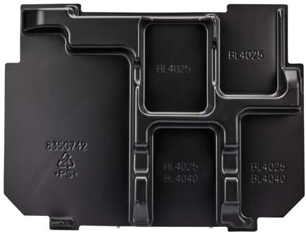 835G74-2 | Kofferinzet/inlay startset accu/lader XGT Mbox1, DC40RA, BL4025 - 835G74-2