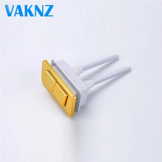 83X45mm Dual Flush Toilet Tank Goud kleur Knop Vierkante vorm Wc Push Knoppen Badkamer Accessoires