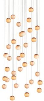 84.36 Random Hanglamp - Roze - Rechthoekige plafondkap Wit