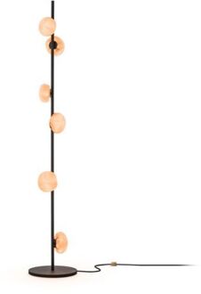 84.6 Vloerlamp - Roze - Zwarte base Wit