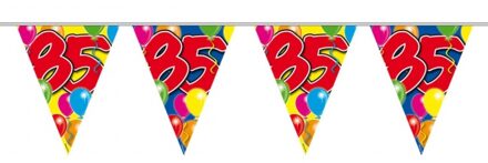 85 verjaardag slingers 10 meter 10 meter - Vlaggenlijnen Multikleur