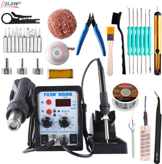 8586 700W Digital display hot air gun soldering station 2in1 hot air desoldering station Mobile phone repair hot air gun Welder