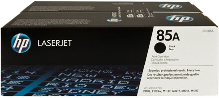 85A Toners Zwart Duo Pack