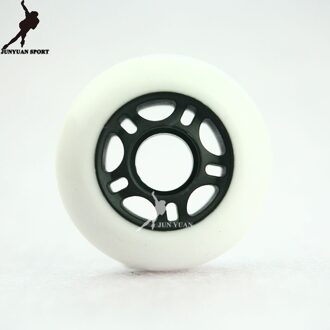 85A van HV Seba PU Skates Wiel, skate board/Slalom/Remmen Rolschaatsen Schoenen wiel Roller Wielen, Breed 24 MM, Zwart 76MM