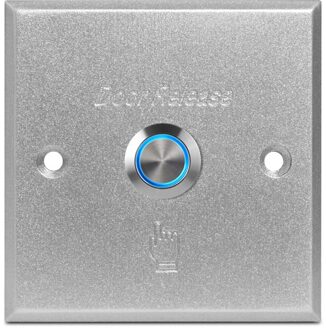 86*86Mm Aluminium Drukknop Exit Deur Release Voor Deurslot Toegangscontrole Poort Deur opener button backlight