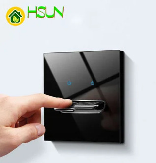 86 type Black tempered glass reset toggle switch 1 2 3 4 gang 1 2 way retro hotel creative switch USB France Germany UK socket