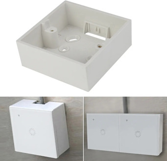 86 Type Cassette External Mounting Box 86*86*33mm For 1/2gang Switches Sockets Apply For Outside of Wall Surface Fire resistance