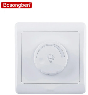 86 Type Dimmer Switch Panel wall 220v High Power 450w Stepless Switch Dimmer Incandescent Lamp