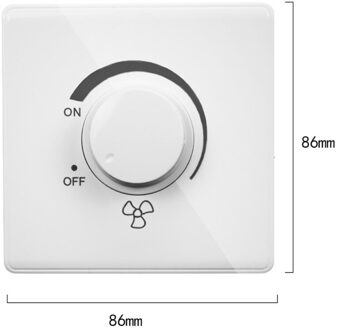86 Type Plafond Fan Aanpassing Traploze Snelheid Controller Wandschakelaar 220V 10A M2EE