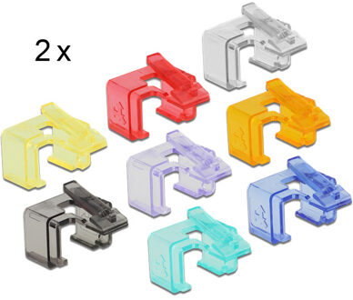 86420 Delock RJ45 reparatie clip starterset 86420 16 stuk(s)