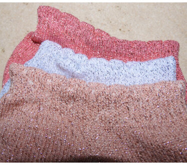 866 3pack LUREX sneakersocks Roze - 35-38