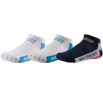 866 3pack SPORT sneakersocks Blauw - 35-38
