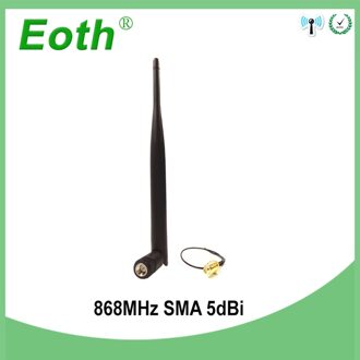 868 MHz 915 MHz Antenne 5dbi SMA MALE Connector GSM 915 MHz 868 MHz antena antenne waterdicht + 21cm RP-SMA/u. FL Pigtail Kabel