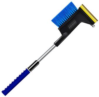 86Cm 2 In 1 Abs Intrekbare Auto Ijskrabber Uitschuifbare Sneeuw Borstel Remover Multifunctionele Voorruit Sneeuw Borstel Removal Tool