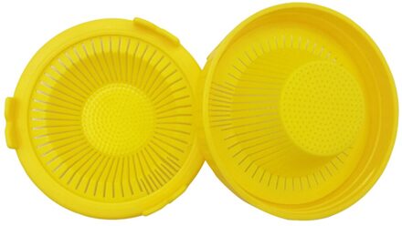 86Mm Brede Mond Pot Screen Kiemen Zeef Deksel Kit Groeiende Bean Indoor Kiemen Deksel Voor Mason Jar Huishoudelijke Benodigdheden geel