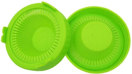 86Mm Brede Mond Pot Screen Kiemen Zeef Deksel Kit Groeiende Bean Indoor Kiemen Deksel Voor Mason Jar Huishoudelijke Benodigdheden groen