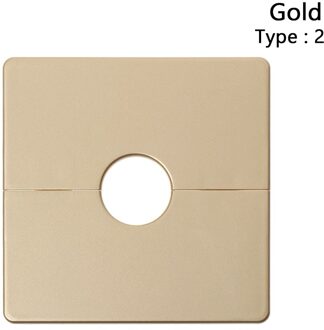 86Type Muur Draad Gat Cover Plastic Voorbehouden Gat Decoratieve Junction Box Outlet Kabel Protector Snap-On Panel Hardware tool Type2 goud