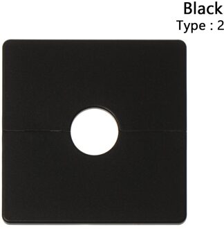 86Type Muur Draad Gat Cover Plastic Voorbehouden Gat Decoratieve Junction Box Outlet Kabel Protector Snap-On Panel Hardware tool Type2 zwart