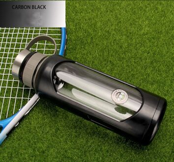 870Ml Grote Capaciteit Dubbele-Gelaagde Glas Water Fles Draagbare Cup Met Pc Anti-Brandwonden Shell Hoge Temperatuur weerstand 2