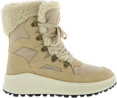 8722 Snowboots Dames bruin - crème - 37