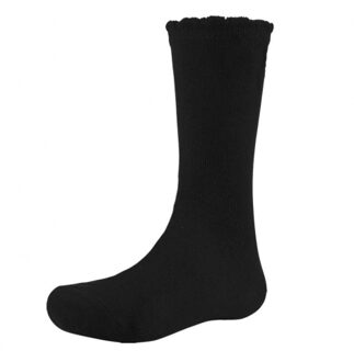 875-2 Knee Socks BLACK Zwart - 16-18