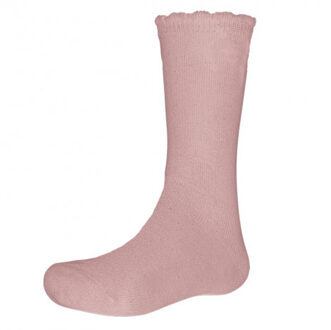 875-2 Knee Socks DUSTY PINK - maat 16-18 Roze