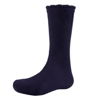 875-2 Knee Socks NAVY Blauw - 13-15